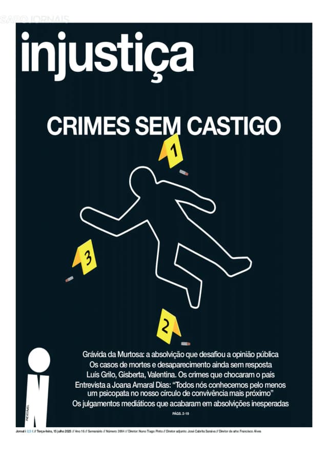 Capa jornal Jornal i 2025-07-15