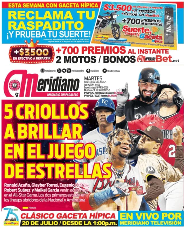 Capa jornal Meridiano 2025-07-15