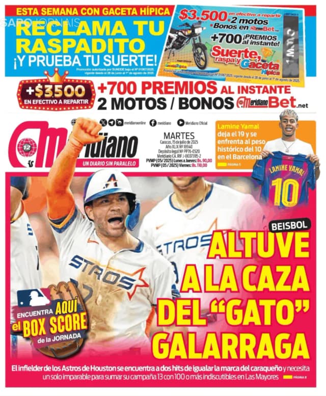 Capa jornal Meridiano 2025-07-17
