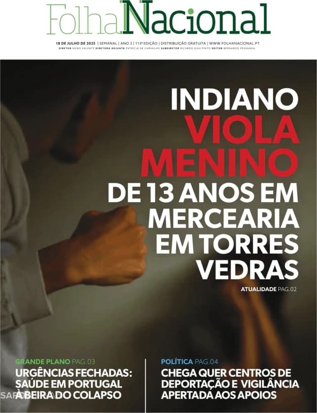 Capa jornal Folha Nacional 2025-07-18