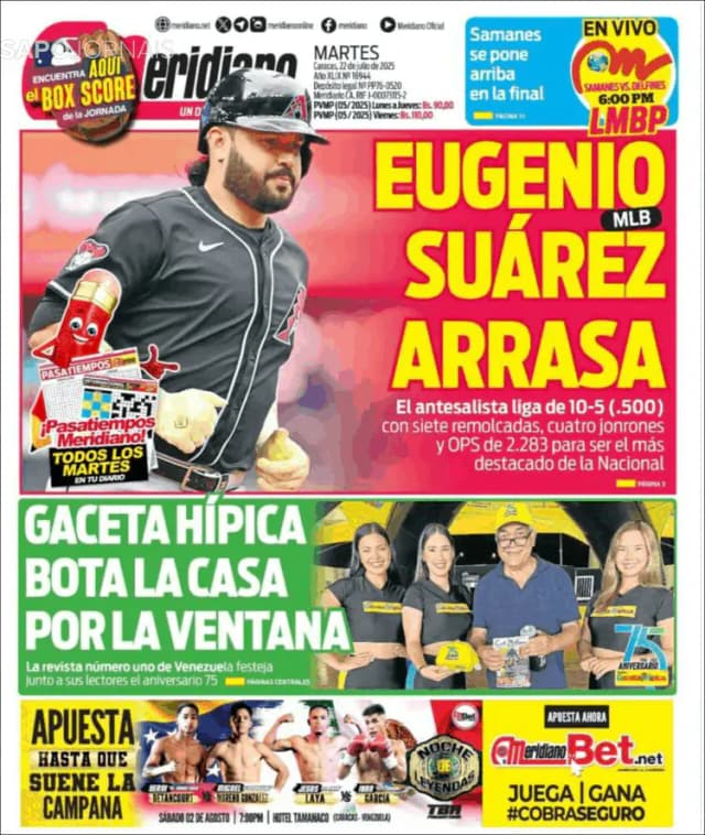 Capa jornal Meridiano 2025-07-22