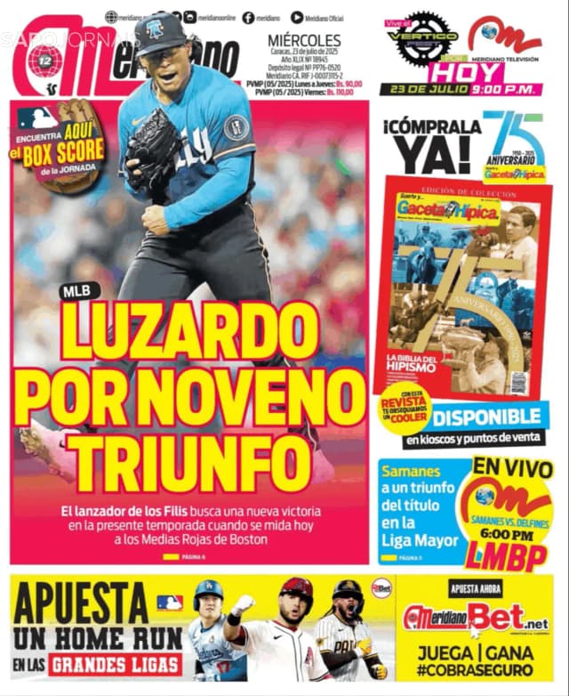 Capa jornal Meridiano 2025-07-23