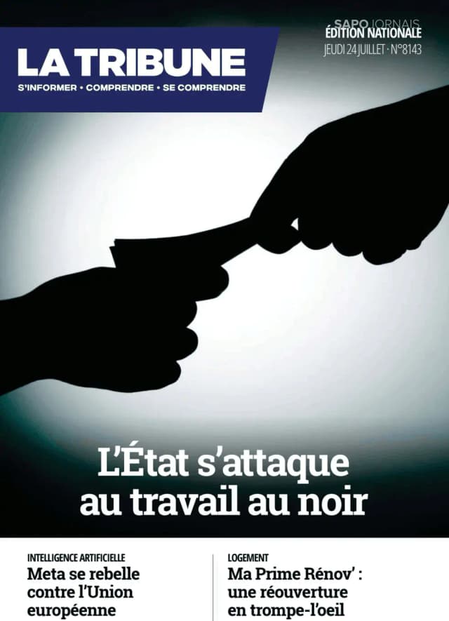 Capa jornal La Tribune 2025-07-24