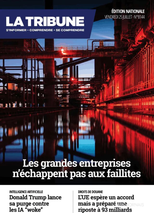 Capa jornal La Tribune 2025-07-25