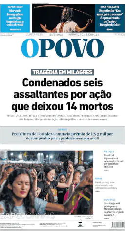 Capa jornal O Povo 2025-07-24