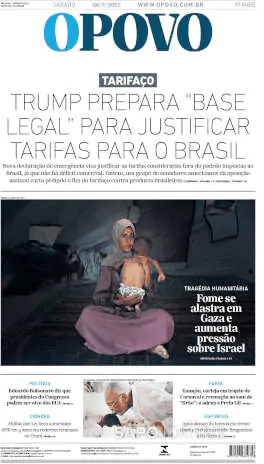 Capa jornal O Povo 2025-07-26