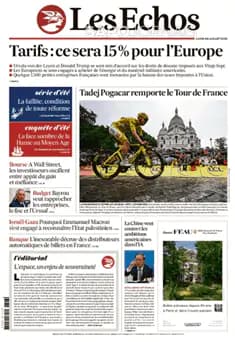Capa jornal Les Echos 2025-07-28