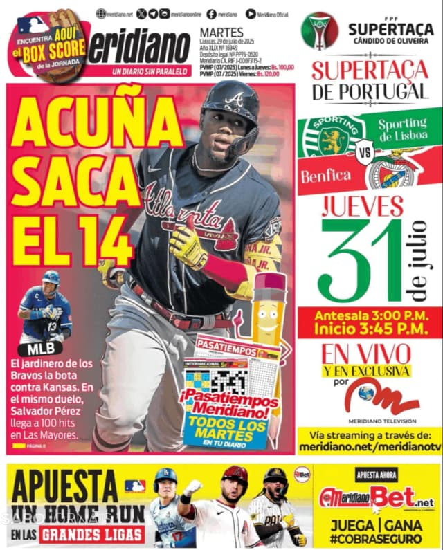 Capa jornal Meridiano 2025-07-29