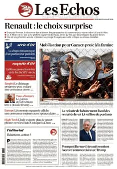 Capa jornal Les Echos 2025-07-30