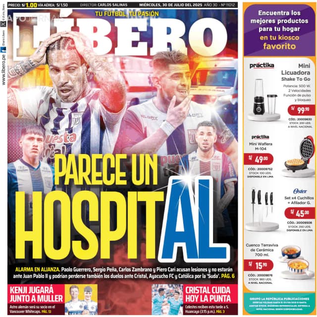 Capa jornal Líbero 2025-07-30