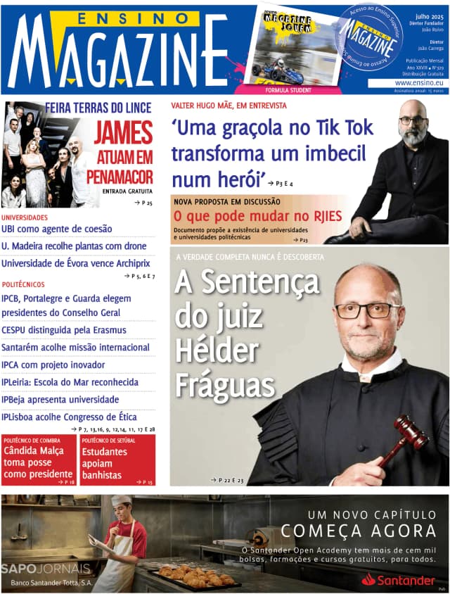 Capa jornal Ensino Magazine 2025-07-24