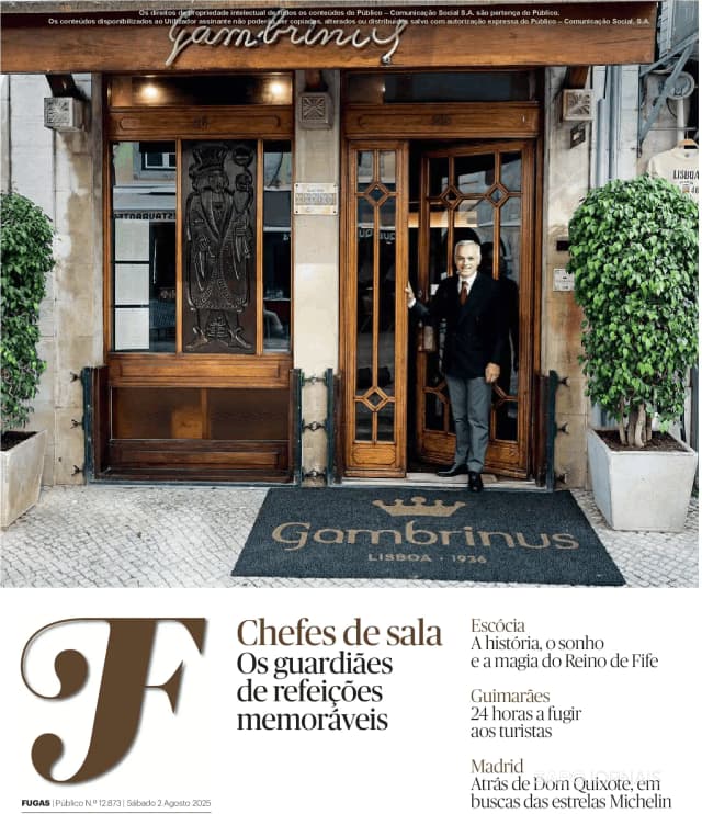 Capa jornal Fugas-Público 2025-08-02