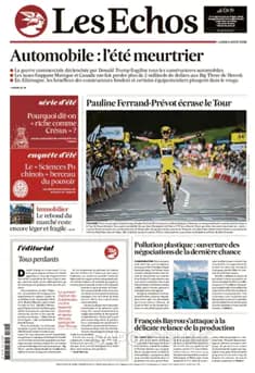Capa jornal Les Echos 2025-08-04