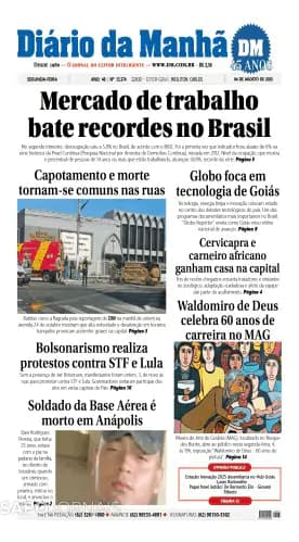 Capa jornal Diário da Manhã 2025-08-04