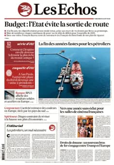 Capa jornal Les Echos 2025-08-06