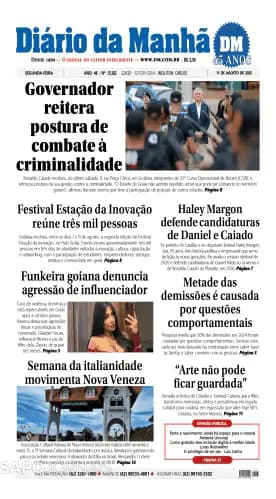 Capa jornal Diário da Manhã 2025-08-11